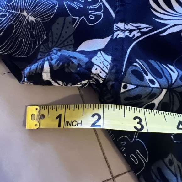 Womens Summer Tops - Blue Blouse / Shirt - Elastane - Floral - Casual Free Plane - Picture 13 of 16